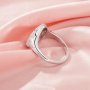 Oval Initial Letter Signet Ring,Keepsake Breast Milk Resin Solid 14K 18K Gold Ring Settings,Solid Back Ring,DIY Ring Supplies 1222152