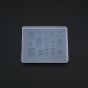 Facted Square Rectangle Breast Milk Cabochon Silicone Mold Epoxy Resin Keepsake DIY Jewelry Making Supplies 1507044