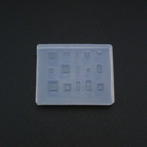 Facted Square Rectangle Breast Milk Cabochon Silicone Mold Epoxy Resin Keepsake DIY Jewelry Making Supplies 1507044