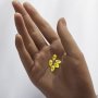 6x8MM Pear Faceted Yellow Lumogarnet,Fluorescent Ce YAG,Yttrium Aluminum Garnet,Loose Gemstone,UV Blacklight Dayglow 4150029