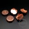 20pcs 15mm setting size rose gold crown round button bezel tray DIY supplies 1501028