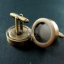 1Pair 16MM Setting Antqiued Bronze Round 3MM Deep Bezel Tray Floating Charm DIY Photo Cufflinks,Wedding Cuff Link Blank Supplies 1500041