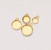 1PCS Keepsake Breast Milk Resin 14K Gold Filled Round Pendant Bezel,Round Bezel Charm,Minimalist Charm,DIY Pendant Setting Supplies 1411351