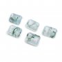 5Pcs 6x8MM Natural Rectangle Emerald Cut Moss Agate Faceted Cut Loose Gemstone Nature Semi Precious Stone DIY Jewelry Supplies 4170015