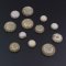 4Pcs 12 14 16mm natural coral fossil round yellow ring earrings cabochon special cabs DIY jewelry findings supplies 4110156