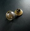5sets 20mm setting size with glass dome cover vintage bronze antiqued round DIY brooch supplies findings 1581028