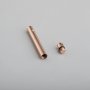 1Pcs 5x45MM Stainless Steel Rose Gold Silver Plated Perfume Container Vial Wish DIY Pendant Charm 1800512