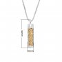 Hollow Flower Aroma Diffuser Pendnat Necklace Stainless Steel Perfume Diffuser with Sponge 1190075