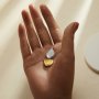 10x12MM Keepsake Breast Milk Resin Pear Bezel Pendant Settings,Minimalist Stainless Steel Pendant Charm,DIY Pendant Blank Supplies 1431539