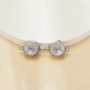 8MM Round Stainless Steel Pendant Settings With Two Loops,Minimalist Hexagon Pendant Charm Connector,DIY Pendant Blank Supplies 1431545