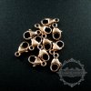 5pcs 4.8x9mm 14K rose gold filled high quality color not tarnished oval trigger clasp lobster clasp DIY jewelry necklace chain supplies findings 1525007