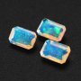 4x6MM Emerald Cut Natural Africa Opal Rectangle Gemstone Mood Color Change Stone DIY Jewelry Supplies 4170018