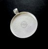 10pcs 30mm setting size silver oval pendant bezels settings tray 1411040