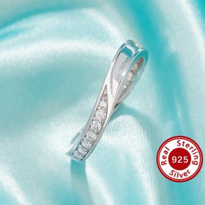 2MM Channel Keepsake Breast Milk Resin Channel Ring Settings,Solid 925 Sterling Silver Ring,Moissanite Art Deco Ring,DIY Ring Supplies 1294931