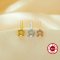 5MM Round Prong Clip Earrings Settings,Solid 925 Sterling Silver Rose Gold Plated Earrings,Minimalist Round Earrings,DIY Earrings Supplies 1706219