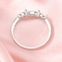 3x6MM Marquise Prong Ring Setttings Art Deco Memory Jewelry Solid 14K 18K Gold DIY Ring Blank Wedding Band with Moissanite 1294355-1