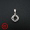 1Pcs 6.5MM Round Prong Pendant Settings Solid 925 Sterling Silver Gesmtone Charm Bezel Tray DIY Supplies 1411253