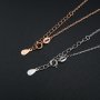 1Pcs 6x8MM Pear Prong Pendant Settings Necklace Rose Gold Plated Solid 925 Sterling Silver Charm Bezel Tray DIY Supplies 16''+2'' 1431061
