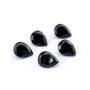 5Pcs Pear Black Spinel Faceted Cut Loose Gemstone Natural Semi Precious Stone DIY Jewelry Supplies 4150007