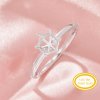 Halo Hexagon Prong Ring Settings,Solid 14K 18K Gold Ring,Minimalist Hexagon Ring,Simple Hexagon Ring,DIY Ring Supplies 1294984