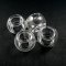 5pcs 20mm round glass beads bottles with 10mm open mouth transparent DIY glass pendant findings supplies 3070048