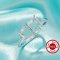 Two Stones Toi Et Moi Prong Ring Settings,Solid 925 Sterling Silver Ring,Minimalist Ring,DIY Ring Supplies 1295054-1