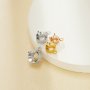Round Prongs Bezel Pendant Settings,Rose Gold Plated Stainless Steel Pendant Charm,Minimalist Round Pendant,Simple Pendant Blank 1411434