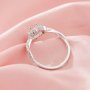 Dainty Hexagon Prong Ring Settings,Full Moon Solid Back 14K 18K Gold Moissanite Ring,Infinity Art Deco Ring,DIY Ring Supplies 1294973
