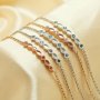 Keepsake Breast Milk Resin Bracelet Settings Solid 925 Sterling Silver 2x4MM Marquise Bezel CZ Birthstone Bracelet 1900297 6‘’+1.7‘’