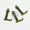 10pcs 15x10mm vintage kawaii metal alphabet letter L bronze brass pendant charm packs assortment 1810067