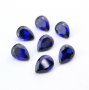 5Pcs Lab Created Pear Sapphire September Birthstone Blue Faceted Loose Gemstone DIY Jewelry Supplies 4150009