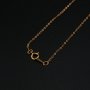 1.3MM 14K Rose Gold Filled Necklace O Chain DIY Supplies Findings 1329004