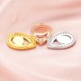 6x8MM Keepsake Breast Milk Bezel Pear Pendant Settings,Solid 14K/18K Gold Charm,DIY Memory Jewelry Supplies 1431161