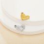 8MM Heart Bezel Stainless Steel Pendant Settings,Yellow Gold Silver Heart Pendant Charm,Art Deco Heart Pendant,DIY Pendant Blank Supplies 1431516