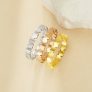 Full Band Heart Circle Stacker Ring,Stainless Steel Heart Ring,Rose Gold Minimalist Heart Ring,Heart Stackable Ring,DIY Ring Supplies 1295013