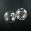 5pcs 20mm round glass beads bottles with 5mm open mouth transparent DIY glass pendant charm findings supplies 3070075