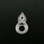 1Pcs 5-11MM Round Prong Pendant Settings Solid 925 Sterling Silver Filigree Gemstone Charm Bezel Tray DIY Supplies 1411254
