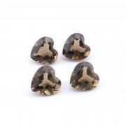1Pcs 5MM Heart Smoky Quartz Faceted Cut Loose Gemstone Nature Semi Precious Stone DIY Jewelry Supplies 4130016