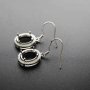 1Pair Multiple Size Oval Bezel Solid 925 Sterling Silver DIY Prong Hook Earrings Settings Bezel 1702197