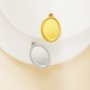 Keepsake Breast Milk Resin Oval Bezel Pendant Settings,Simple Stainless Steel Oval Pendant Charm,DIY Pendant Blank Supplies 1421276
