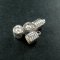 20pcs 6x6mm silver plated brass glass tube top cap bail DIY glass dome supplies findings 1532006