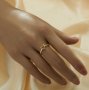 Triangle Prong Ring Settings,Solid 925 Sterling Silver Rose Gold Plated Ring,Minimalist Triangle Ring,DIY Ring Supplies For Gemstone 1295067