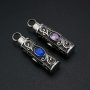 1Pcs Stainless Steel Tube Keepsake Ash Canister Cremation Urn Wish Vial Pendant Prayer Purfume Box 10x38MM Antiqued Silver 1190021