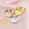 9MM Heart Bezel Settings Mother Baby Love for Breast Milk Resin Solid Back 14K Gold DIY Pendant Bezel Supplies 1431096-1