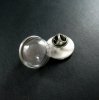 5sets 20mm setting size with glass dome cover vintage antiqued silver round DIY brooch supplies findings 1581029