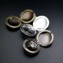 5pcs 33MM vintage style victorian stamping filigree antiqued silver,bronze,silver women fashion round photo locket pendant cahrm 1111062