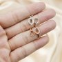 1Pcs 5x7MM 6x8MM Oval Prong Ring Settings Blank Adjustable 2 Stones Rose Gold Plated Solid 925 Sterling Silver DIY Bezel for Gemstone 1224043