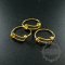 5pcs 17.5mm diameter gold plated brass simple wiring ring DIY ring supplies findings 1294033