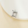 6x8MM Rectangle Prongs Bezel Pendant Settings With Loop,Stainless Steel Rectangle Pendant Charm,Minimalist Pendant,DIY Pendant Blank 1431460