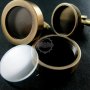 1Pair 16MM Setting Antqiued Bronze Round 3MM Deep Bezel Tray Floating Charm DIY Photo Cufflinks,Wedding Cuff Link Blank Supplies 1500041